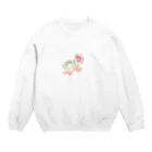 へーぜるなっつのずっと寝ていたいネコ Crew Neck Sweatshirt