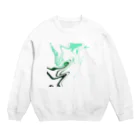 コケ玉のお店のマーブルぐるぐる2 Crew Neck Sweatshirt