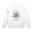 とことこ(パンの人)のパンは世界を救う Crew Neck Sweatshirt