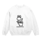 rakugakicabinのトイレウサギ Crew Neck Sweatshirt