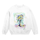 Makki ArtのFlower scketch1 Crew Neck Sweatshirt