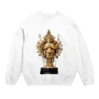 AAAstarsの千手観音 Crew Neck Sweatshirt