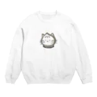 たまねこの肉まん猫 Crew Neck Sweatshirt