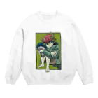 怪獣流通センターの独りぼっち怪獣と花束（奇跡） Crew Neck Sweatshirt