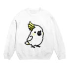 Cody the LovebirdのChubby Bird キバタン Crew Neck Sweatshirt