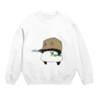 うさやの正体不明の悪者団【パンダ】 Crew Neck Sweatshirt