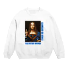 アインシュタインキャットのサルバトールムンディ Crew Neck Sweatshirt