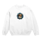 ここにのぽんでゆりちゃん Crew Neck Sweatshirt