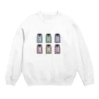 麦畑のお守り六種 Crew Neck Sweatshirt