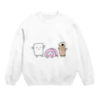 悠芽の微笑む練り物たち Crew Neck Sweatshirt