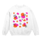 RIBBONSのレオパード（カラフル） Crew Neck Sweatshirt