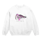 mxsdotのふっくらしたカモ（ピンク） Crew Neck Sweatshirt