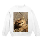 あまりの猫（無防備） Crew Neck Sweatshirt