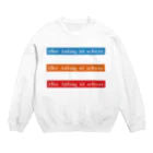 かめものづくり2号店の【ドイツ語】何事もはじめは難しい　3色 Crew Neck Sweatshirt