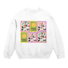 ちょらぷみのチョコレートぱんだ　スイーツパンダ　昭和レトロ　ポップ Crew Neck Sweatshirt