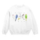 茶原の仰向け鳥 Crew Neck Sweatshirt