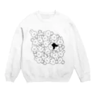 こつｗのおみせの量産うさぎ 量産 Crew Neck Sweatshirt