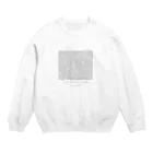 rilybiiのふわふわうさぎとお花畑 Crew Neck Sweatshirt