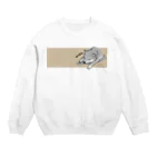 chizuruのねてます。柴犬　モノクロバージョン Crew Neck Sweatshirt