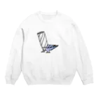 葉愁のトイレッ鳥（文字無し） Crew Neck Sweatshirt