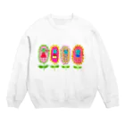 カエルモチーフオリジナル制作専門店のオリジナルカエルちゃん♡♡💓💞🐸 Crew Neck Sweatshirt