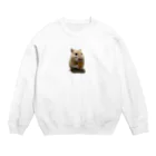 まめおのハムスター　めんま Crew Neck Sweatshirt