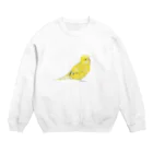 森図鑑の[森図鑑]セキセイインコ黄色 Crew Neck Sweatshirt