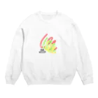 にょわにょわのにょわい Crew Neck Sweatshirt