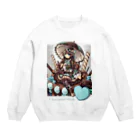 月蝕ざっか店＠SUZURIのChocomint*Holic（For Backprint） Crew Neck Sweatshirt