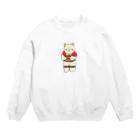 ＋Whimsyのラグビーねこ Crew Neck Sweatshirt