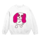 パンキーくんのパンキーくん（ピンク） Crew Neck Sweatshirt