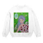 仏壇スイーツまさみのクリーミィガール Crew Neck Sweatshirt