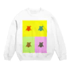 くるみのお店のカラフルにリアルなざぶとん Crew Neck Sweatshirt