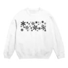 yuki_worksのSnowflakeGarden Crew Neck Sweatshirt