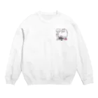 イラスト MONYAAT のワンポイント ワールドワイドでCHU*M配置 Crew Neck Sweatshirt