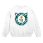 Happy Fun goodsのギンネコワールドレコード Crew Neck Sweatshirt