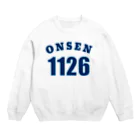 温泉グッズ@ブーさんとキリンの生活のONSEN 1126 Crew Neck Sweatshirt