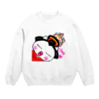 Happy Fun goodsの舞妓ねこ　接吻 Crew Neck Sweatshirt