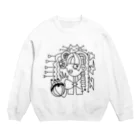 みッくスの~不思議シリーズ〜モノクロ❶ Crew Neck Sweatshirt