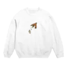 Dosukoi-van-cartierの俺のクレープを奪ったトンビ Crew Neck Sweatshirt