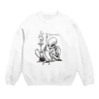 ganja manのalien trip Crew Neck Sweatshirt