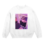 雛井ゆら┃Yura Hinaiのお気に入りのピアスつけて Crew Neck Sweatshirt