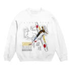 Atelier Nyaoの二式戦　鍾馗　戦闘機 Crew Neck Sweatshirt