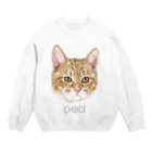 みきぞーん｜保護猫 ミッキー画伯と肉球とおともだちのchoice Crew Neck Sweatshirt