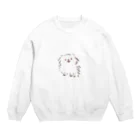 さよならメロンソーダ/MIZITAのペキニーズのぼぶちゃ：？顔（LINEスタンプ絵） Crew Neck Sweatshirt