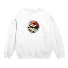 ⚜️Lily⚜️のFlower Garden 丸枠ver. Crew Neck Sweatshirt