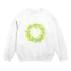 satoharuのミモザのリース Crew Neck Sweatshirt