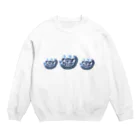 高級白餡最中大戦の三連さいばーハッピーあにまる Crew Neck Sweatshirt