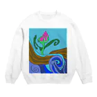 junsen　純仙　じゅんせんのJUNSEN（純仙）大地の水脈 Crew Neck Sweatshirt