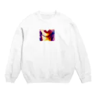 だまちゃんの生きてる世界のびるびる Crew Neck Sweatshirt